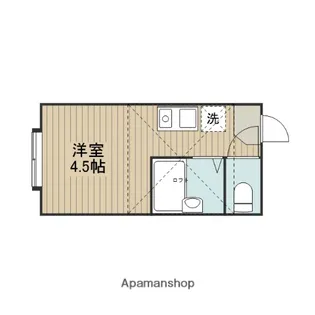 パンシオン淵野辺A【2階】の間取り
