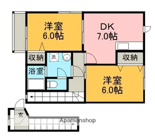 エトワール弐番館【2階】の間取り