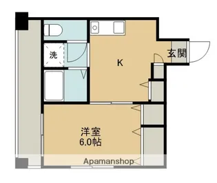 神奈川県相模原市中央区清新1丁目【マンション】の間取り