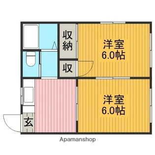 彩ハイツ【103号室】の間取り