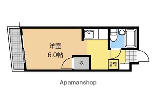 矢部コーポフロンティア【106号室】の間取り