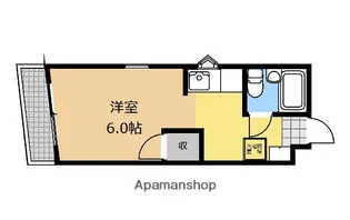 矢部コーポフロンティア【4階】の間取り