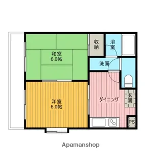 コスモタウン淵野辺【401号室】の間取り