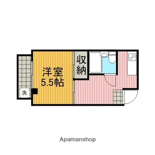 シルクハイツA【3階】の間取り
