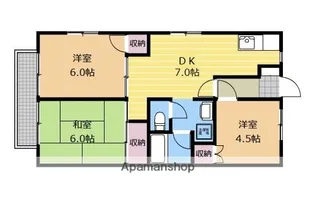 サマックスラークC【2階】の間取り