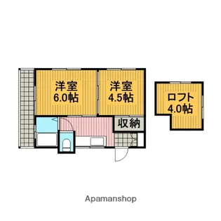 清新ハイツ【2階】の間取り
