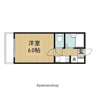 イザットパレス淵野辺【102号室】の間取り