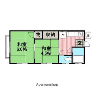 ふじみコーポ【101号室】の間取り