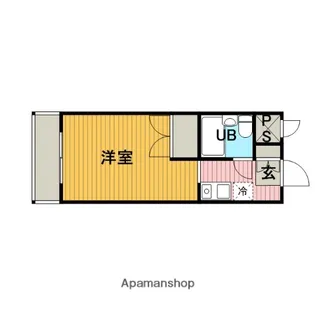 1Rの間取り画像