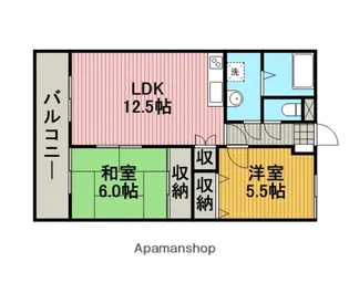 クレスト星ヶ丘【2階】の間取り