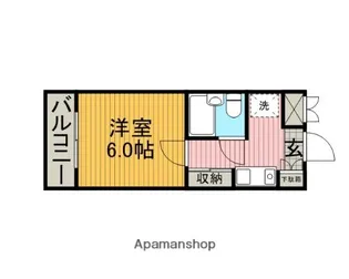 クリオ矢部壱番館【406号室】の間取り