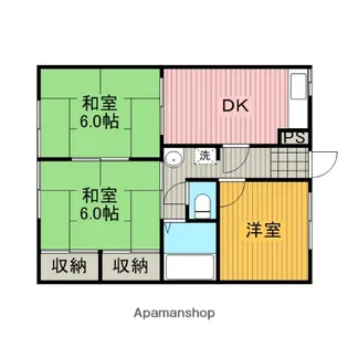 ガーデンオオツ【1階】の間取り