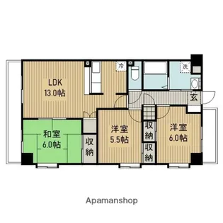 ドルフソニアドーロ【2階】の間取り