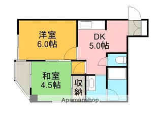 コスモタウン千代田【4階】の間取り