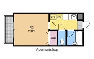 エストゥディオ【106号室】の間取り
