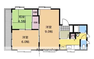 フェスト共和【3F号室】の間取り