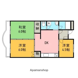 ヴィラ栄【3階】の間取り