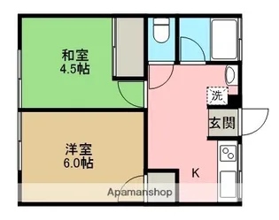 シティハイム岸和【102号室】の間取り