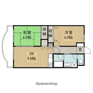 シャロームくらま【103号室】の間取り