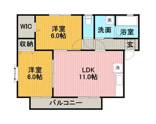 キャメリア・コート【1階】の間取り