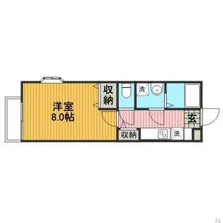アムール F F【1階】の間取り
