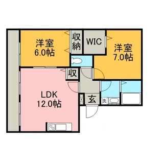 コルティーレⅡ【1階】の間取り