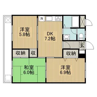 エントピアハウス【3階】の間取り