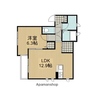 神奈川県相模原市中央区氷川町【アパート】の間取り