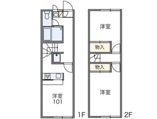 レオパレスさがみ【1階】の間取り