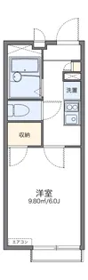 レオパレスファヴォーレ【2階】の間取り