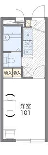 レオパレス麻溝台ハイム【1階】の間取り