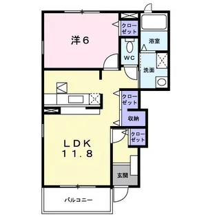オータスヒルズ【1階】の間取り