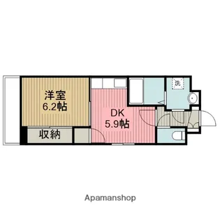 サナール・カーサ淵野辺【105号室】の間取り