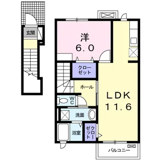 サン・ミルキⅢ【2階】の間取り