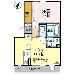 オリーブ【3階】の間取り