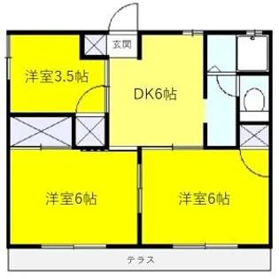 ファミールK【1階】の間取り
