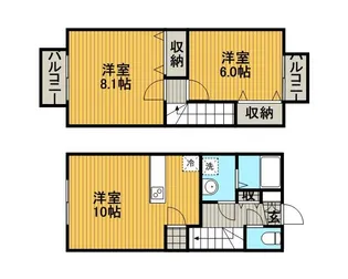 アムール 青葉【1階】の間取り