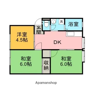 ハイツルーラルⅢ【101号室】の間取り