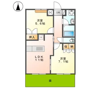 クリザンテム【1階】の間取り
