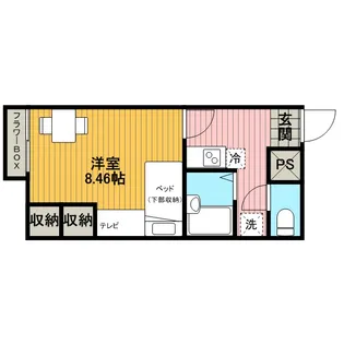 レオパレスCEREZO【1階】の間取り