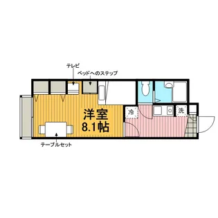 レオパレスソレーユⅡ【1階】の間取り