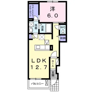 ローズ ヒルズ H【1階】の間取り