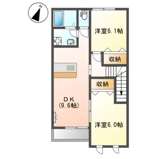 ファインハイムSATO Ⅱ【2階】の間取り
