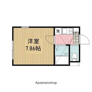 メゾンカメリア【201号室】の間取り