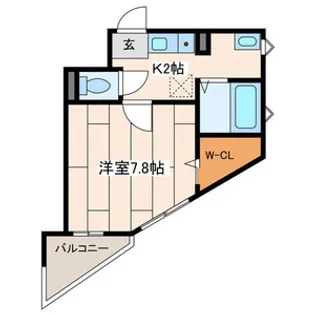 アルカンシェル多摩境【2階】の間取り