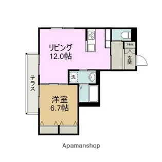 サン クレスト【101号室】の間取り