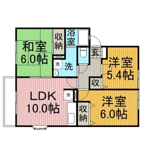 メゾン白井B【1階】の間取り