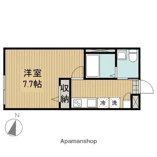 クラージュ中央林間【1階】の間取り