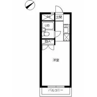 スカイコート淵野辺第4【407号室号室】の間取り