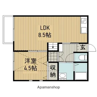 カーサLG【201号室】の間取り
